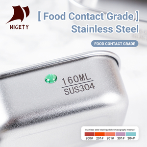 Boîte à <span class=keywords><strong>lunch</strong></span> en acier inoxydable 304 avec fenêtre visible, contenants de stockage alimentaire étanches de 160/650/1300 ml pour le bureau et l'école - Product Image 3