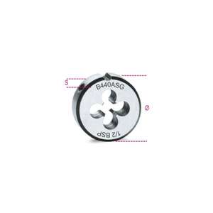 BETA - 004400257 Matrices rondes avec filetage cylindrique GAZ (BSP) en acier chromé (multipack) OUTILS ÉLECTRIQUES ACCESSOIRES - Product Image 1