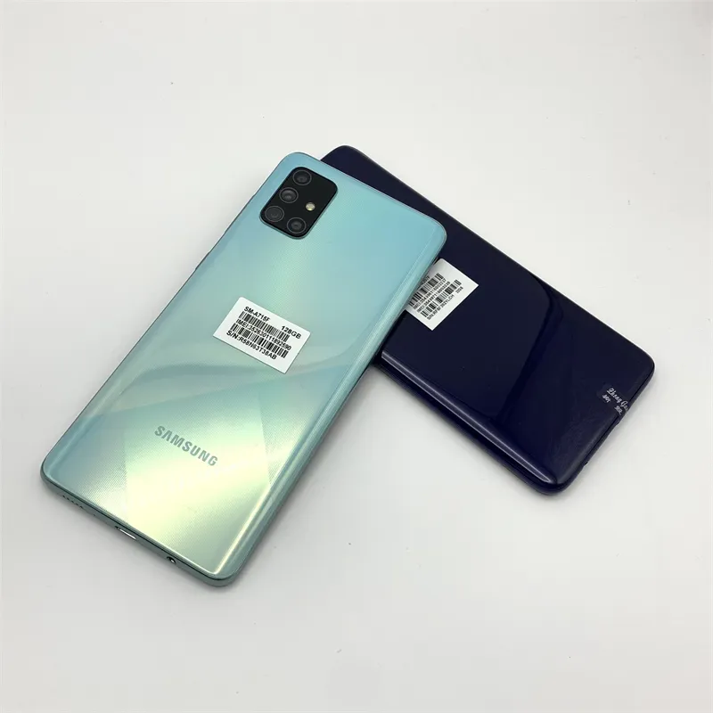 AA Stock telefono cellulare originale ricondizionato sbloccato telefono A71 usato per Samsung Galaxy A71 Dual Sim Smart Phone