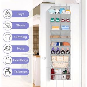 Large Deep Pockets Hanging <b>Shoe</b> Rack Clear Over the Door <b>Shoe</b> Organizer for Closet - Product Image 3