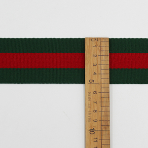 2 inch màu xanh lá cây màu đỏ Jacquard Ribbon <span class=keywords><strong>Webbing</strong></span> dệt băng ban nhạc vải TRIM Craft Belt may Nguồn cung cấp cho túi xách Giày - Product Image 4