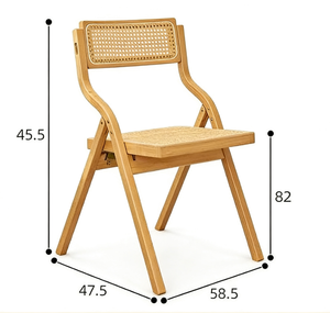 Long <strong>Bamboo</strong> Dining <strong>Chair</strong> Modern Durable Home Furniture Folding <strong>Chair</strong> - Product Image 2