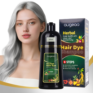 Fast Shipping in Stock 3 in 1 Natural Herbal Magic Fast Brown Permanent Wash Black Hair Dye Shampoo - Product Image 1