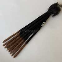100% di alta qualità fatto a mano Afro crespo capelli umani dreadlock extension loc capelli umani uncinetto dreadlock treccia capelli