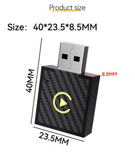 อะแดปเตอร์ Mini Wireless CarPlay Android Auto แบบเสียบใช้งานได้ทันที กล่องสตรีมมิ่งมัลติมีเดีย USB Carplay - Product Image 6