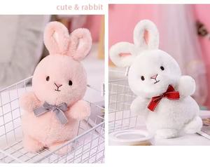 Sevimli peluş tavşan Bunny promosyon hediye oyuncak güzel beyaz tavşan oyuncak - Product Image 4