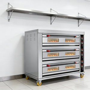 Four à sole électrique grande capacité Unitech 90D en acier inoxydable 201 avec écran LED pour la cuisson commerciale (biscuits, gâteaux, pain, pizza) - Product Image 1