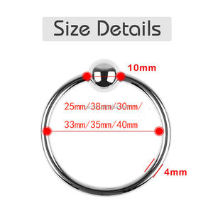 Mainan eksotis SacKnove mainan seks klitoris pimosis menunda peregangan Penis medis karet manik-manik baja tahan karat cincin Kokang untuk pria - Product Image 3