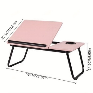 Ergonomically Designed Integrated <b>Foldable</b> Bed Laptop Lazy <b>Desk</b> with Adjustable Height Compactness and Versatility - Product Image 4
