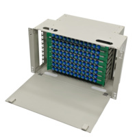 Coffret de distribution de fibre optique 96 ports SC, montable en rack 19 pouces, en acier laminé à froid, pour FTTH, centre de données, télécommunications, OEM