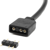 Kabel ekstensi Transfer HUB sinkronisasi ARGB, 30cm 11.81 inci Motherboard RGB SYNC Splitter 5V 3Pin untuk PC ARGB fan seri LED