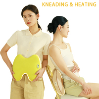 Coussin de massage chauffant électrique pour le dos et la taille avec pétrissage pour le soutien lombaire, la relaxation musculaire et le soulagement de la douleur, utilisation à domicile, portable
