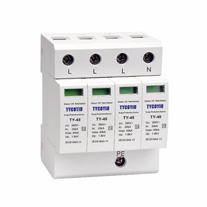 TYCOTIU TY-40 385 3P T2 Tipo 2 <span class=keywords><strong>Protezione</strong></span> Industriale da Sovratensioni in Plastica <span class=keywords><strong>Protezione</strong></span> da Fulmini 40kA MOV Classe II C 3 Poli - Product Image 4