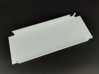 Service de découpe sur mesure de feuilles ondulées en polycarbonate (PC) blanc au design moderne