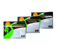 Sacs d'emballage refermables à fermeture éclair avec trou de suspension pour leurres de pêche, pochettes souples personnalisées en plastique de 8''x4'' pour appâts de pêche