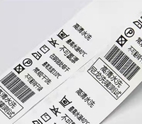Logo personnalisé Polyamide nylon taffetas ruban de satin tissu étiquette de vêtement matériel