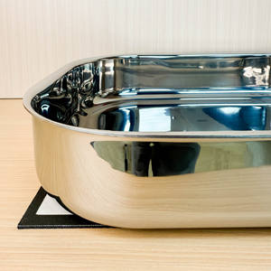 High Quality Durable 18/10 Stainless Steel High Mirror Light Frying <strong>Pan</strong> Griddles <strong>Grill</strong> <strong>Pan</strong> Pallet Tray for Home Restaurant Hotel - Product Image 3