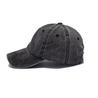 Gorra de béisbol Retro americana europea con logotipo bordado 3D de algodón lavado con hebilla de Metal tela común Unisex Casual