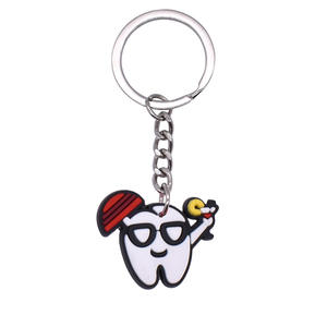 Beimai OEM Llavero <span class=keywords><strong>dentiste</strong></span> sain Anime dessin animé métal <span class=keywords><strong>colle</strong></span> souple cadeau promotionnel porte-clés en forme de coeur - Product Image 6