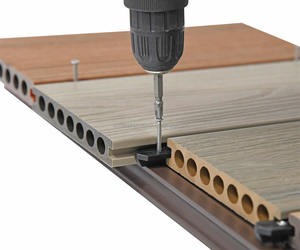 Chống UV và không thấm nước rắn gỗ và nhựa composite WPC decking sàn gỗ - Product Image 1