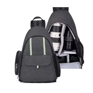 Outdoor Practical dslr camera waxed canvas school casual travel man backpack multifunction school bag