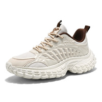 Chaussures basses pour hommes à semelle épaisse et rehaussée, style 'Daddy', ultra-légères, pour la course décontractée en extérieur, grandes tailles, pour le streaming en direct
