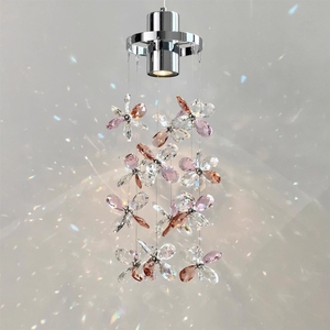 Lustre de chevet en cristal célèbre sur Internet, luxe léger, designer français, lampe murale romantique de fond - Product Image 3