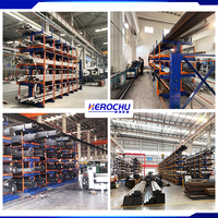 Étagère télescopique électrique multi-niveaux à cantilever |   Stockage automatisé de barres métalliques pour tuyauterie |   WMS Ready, robuste et résistant à la corrosion