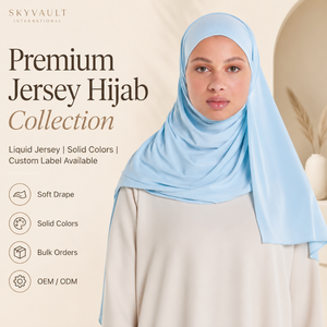 Hijab Autunnale Premium di Alta Qualità per Donne Musulmane, Sciarpa in Jersey Tinta Unita, Bandana Etnica, Nuova Collezione - Product Image 1