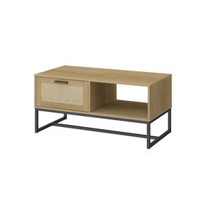 Estantería de Madera con Cubos de Almacenamiento, 3 Puertas de Ratán y Patas de Metal, Mueble <span class=keywords><strong>2x3</strong></span> - Product Image 5