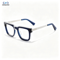 Lunettes de vue vintage GL6720 en acétate massif, monture rectangulaire pleine, durables, pour hommes et femmes