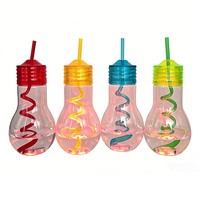 Bouteille Gobelet en Plastique PET Réutilisable de 600 ml, Sans BPA, Écologique, Personnalisable pour Festivals, Fêtes, Jus, Lait, Thé, Boissons, Eau, avec Paille – Vente en Gros
