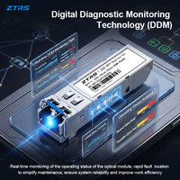 ZTRS 1.25G SFP LX10 Transmisión de Fibra Óptica de Alta Calidad, Distancia de Transmisión 550m 10km 20km 40km 80km, Aplicable a Centros de Datos