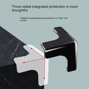 Protectores de esquina de acrílico de PVC anticolisión <span class=keywords><strong>transparente</strong></span> Borde de ángulo recto tridimensional plano Protectores de esquina de <span class=keywords><strong>mesa</strong></span> que no dejan marcas - Product Image 4