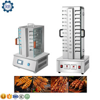 Machine à griller les kebabs en acier inoxydable, design à rotation électrique, pour la vente au détail et les magasins alimentaires, prix compétitif