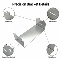 Support de montage de carte PCB sur mesure en U en acier inoxydable pour l'électronique, fabriqué par une usine OEM
