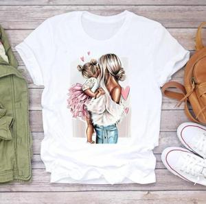 Mamma e Me mamma mamma estate stampa T-<span class=keywords><strong>Shirt</strong></span> Cartoon Graphic Family Matching top T-<span class=keywords><strong>Shirt</strong></span> da donna - Product Image 4