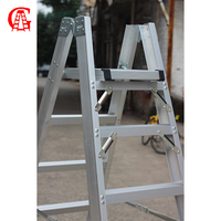 Échelle industrielle pliable double face réglable en aluminium de 6 pieds (1,8 m) en forme de A, pour usage professionnel, 3 m, 5 mètres