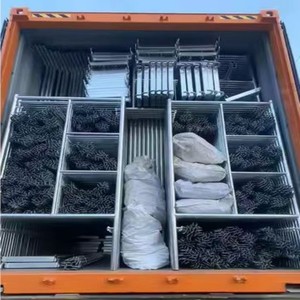 Factory Direct, Indoor &amp; Outdoor Construction, Q235 Steel Movable Hot Dip <strong>Galvanized</strong> Ladder <strong>Frame</strong> <strong>Scaffolding</strong> - Product Image 6