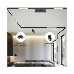 Système d'éclairage sur <span class=keywords><strong>rail</strong></span> LED, projecteur linéaire 10W 20W 30W, luminaires encastrés ou à poser, vente en gros - Product Image 6