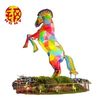 Figura decorativa de hierro fundido para jardín, estatua artística de pollo, al aire libre, corten, de acero, gallo, patio