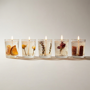 Bougie artisanale en cire de soja, motif floral mignon, parfum de <span class=keywords><strong>jasmin</strong></span>, ensemble cadeau personnalisé pour mariage, anniversaire, vente en gros pour Noël - Product Image 3