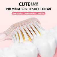 Brosse à dents en plastique ultra douce antidérapante pour un nettoyage en profondeur, idéale pour les enfants, OEM