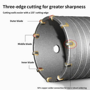 LAIWEI 30 мм до 200 мм настенный резак для кондиционера отверстия для кирпичных бетонных стен - Product Image 2