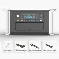 Station d'alimentation portable 1800W 3600W Batterie de secours domestique 1024 2048Wh Générateur d'énergie portable avec panneau solaire