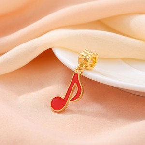 DIY-sieradenaccessoires, Koreaanse versie, notitie vlinderpatroon, oliedruppel, koper, micro-set zirkoon ketting, armband, hanger - Product Image 5