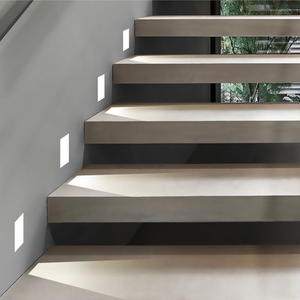 מודרני 3w ip30 מודרני הוביל צעד אחורה אור חיישן תנועה מופעל תאורת קיר מדרגות עם טביעת רגל מלבנית - Product Image 6