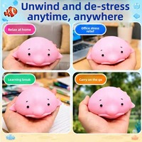 Set Bola Ikan Blob Empuk Renyah Buatan Tangan Grosir, Mainan Isi Blok Bangunan, Mainan Remas, Suara ASMR, Pereda Stres Sensorik, Mainan Fidget