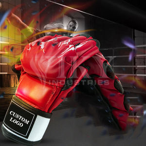 Guantes de MMA Personalizados OEM, Guantes de Piel de Alta Calidad, Guantes de Sparring, Guantes de MMA para Combate, Guantes de Medio Dedo - Product Image 5
