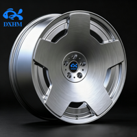 Velg Tempa Cekung Dalam Kustom 15-24 Inch Silver Brushed 5x112 5x100 5x127 1Piece Racing Car Rims untuk BMW F30 Mercedes Benz